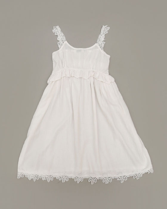 linen Lace Dress